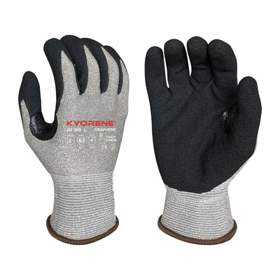 Armor Guys 00-300 Kyorene Pro 13 Gauge Black HCT MicroFoam Nitrile Palm Coating - 12/Pair