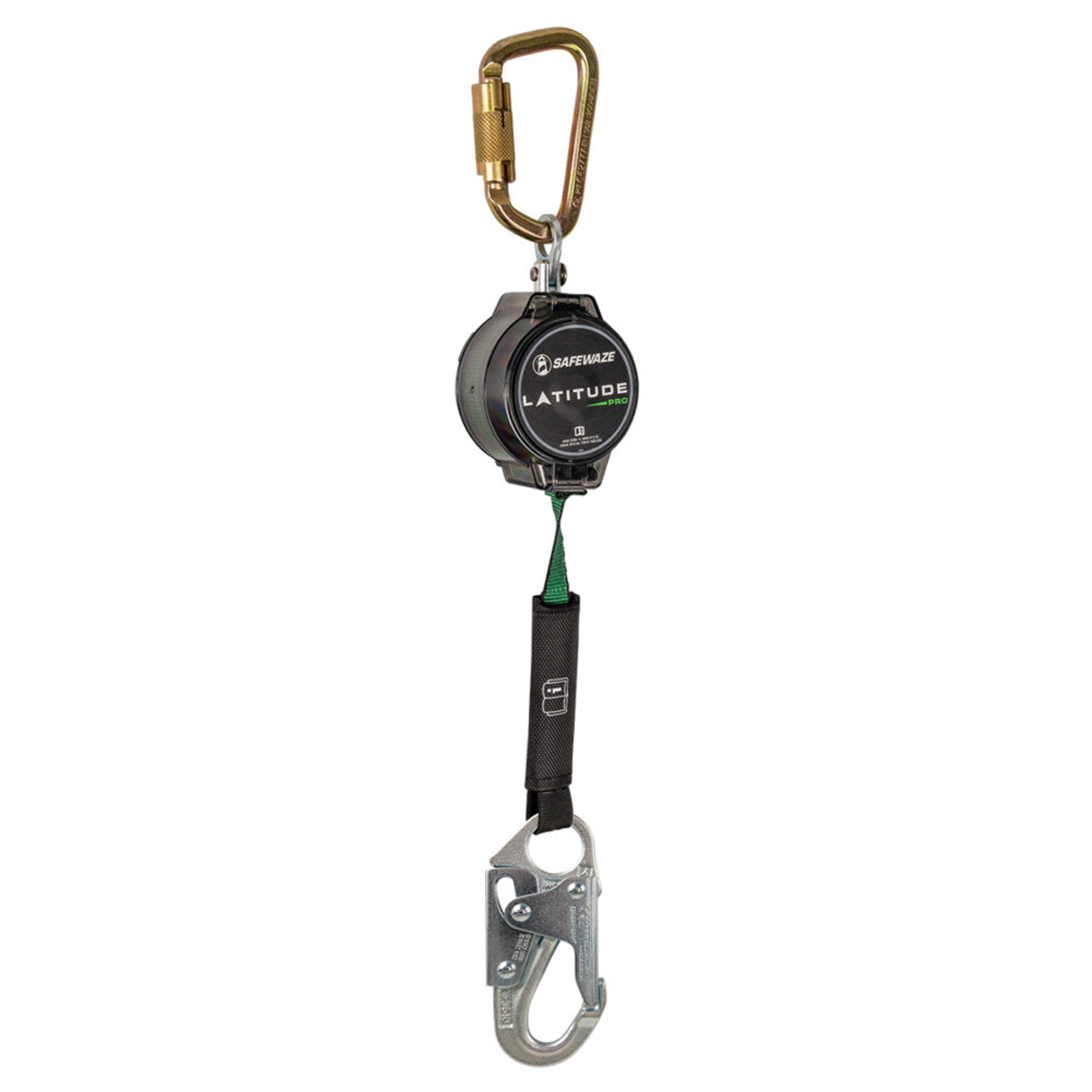 Safewaze Latitude Pro 7' Single Web SRL: Carabiner, Snap Hook - 018-5004