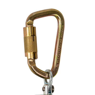 Safewaze Latitude Pro 7' Single Web SRL: Carabiner, Alu Snap Hook - 018-5005