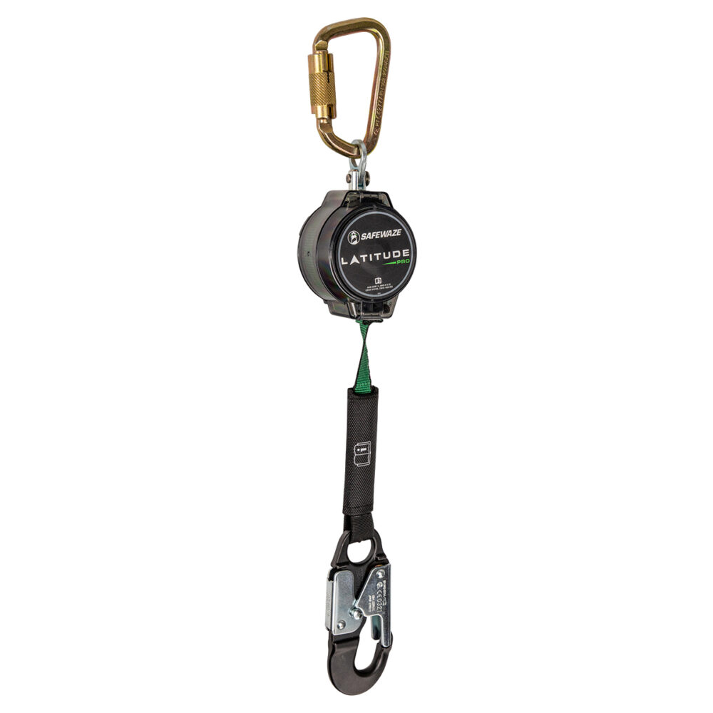 Safewaze Latitude Pro 7' Single Web SRL: Carabiner, Alu Snap Hook - 018-5005