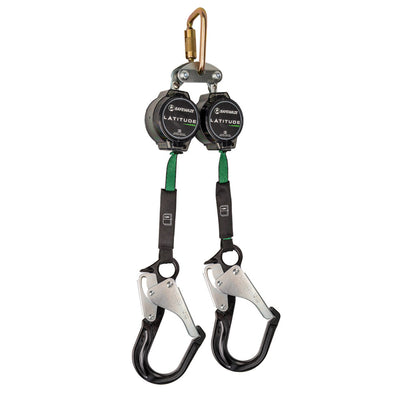 Safewaze Latitude Pro 7' Dual Web SRL: FS-EX313, Carabiner, Alu Rebar Hooks - 018-5019