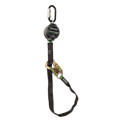 Safewaze Latitude Pro 7' Tie-Back Single Web SRL: Triple Lock Carabiner, 40" Tie-back - 018-5030