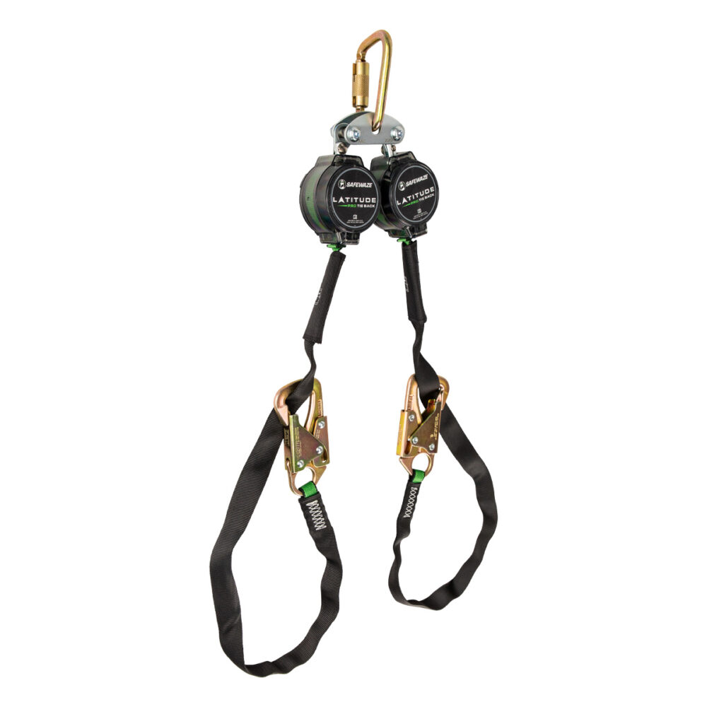 Safewaze Latitude Pro 7' Tie-Back Dual Web SRL: FS-EX313, Carabiner, 40" Tie-back - 018-5033