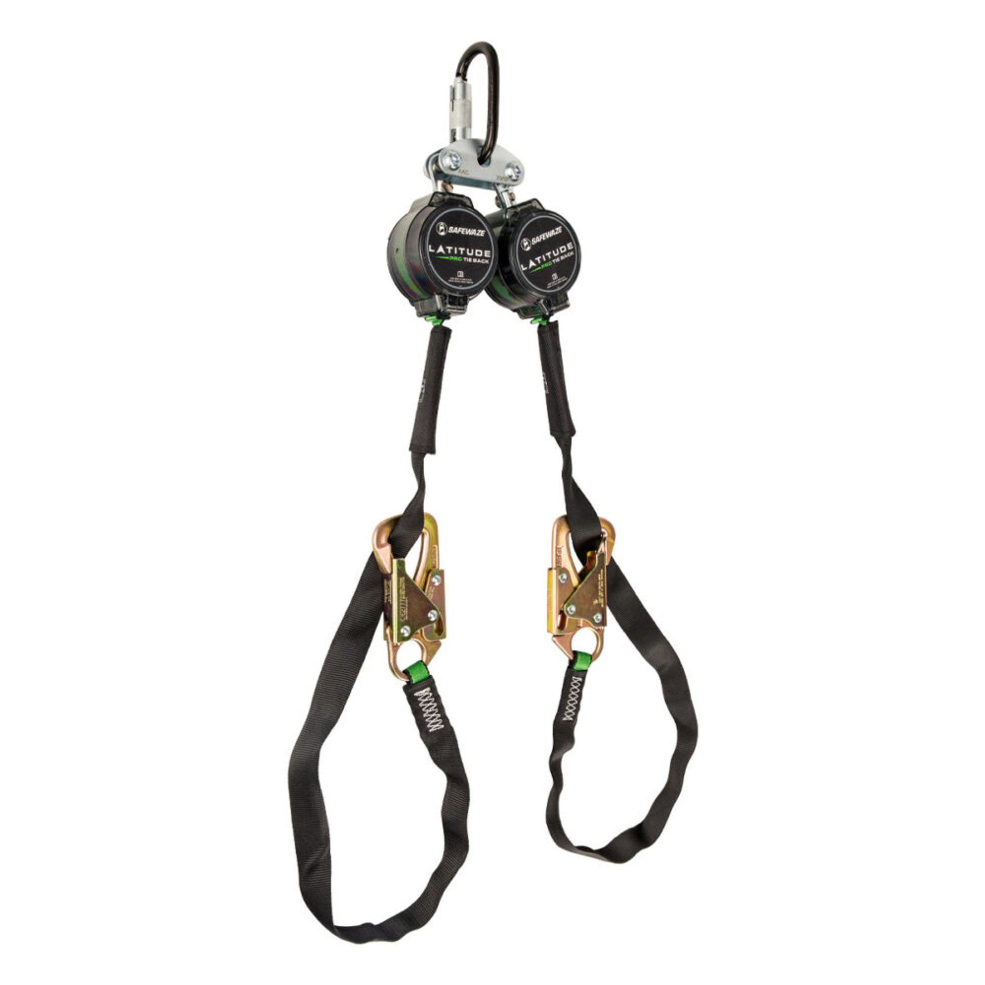 Safewaze Latitude Pro 7' Tie-Back Dual Web SRL: FS-EX313, Triple Lock Carabiner, 40" Tie-back - 018-5034