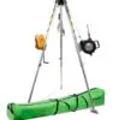 Safewaze 7' Adjustable Tripod Kit, 65' Material Winch, 65' 3-Way, Storage Bag - 019-11003