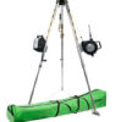 Safewaze 7' Adjustable Tripod Kit, 65' Personnel Winch, 65' 3-Way, Storage Bag - 019-11004