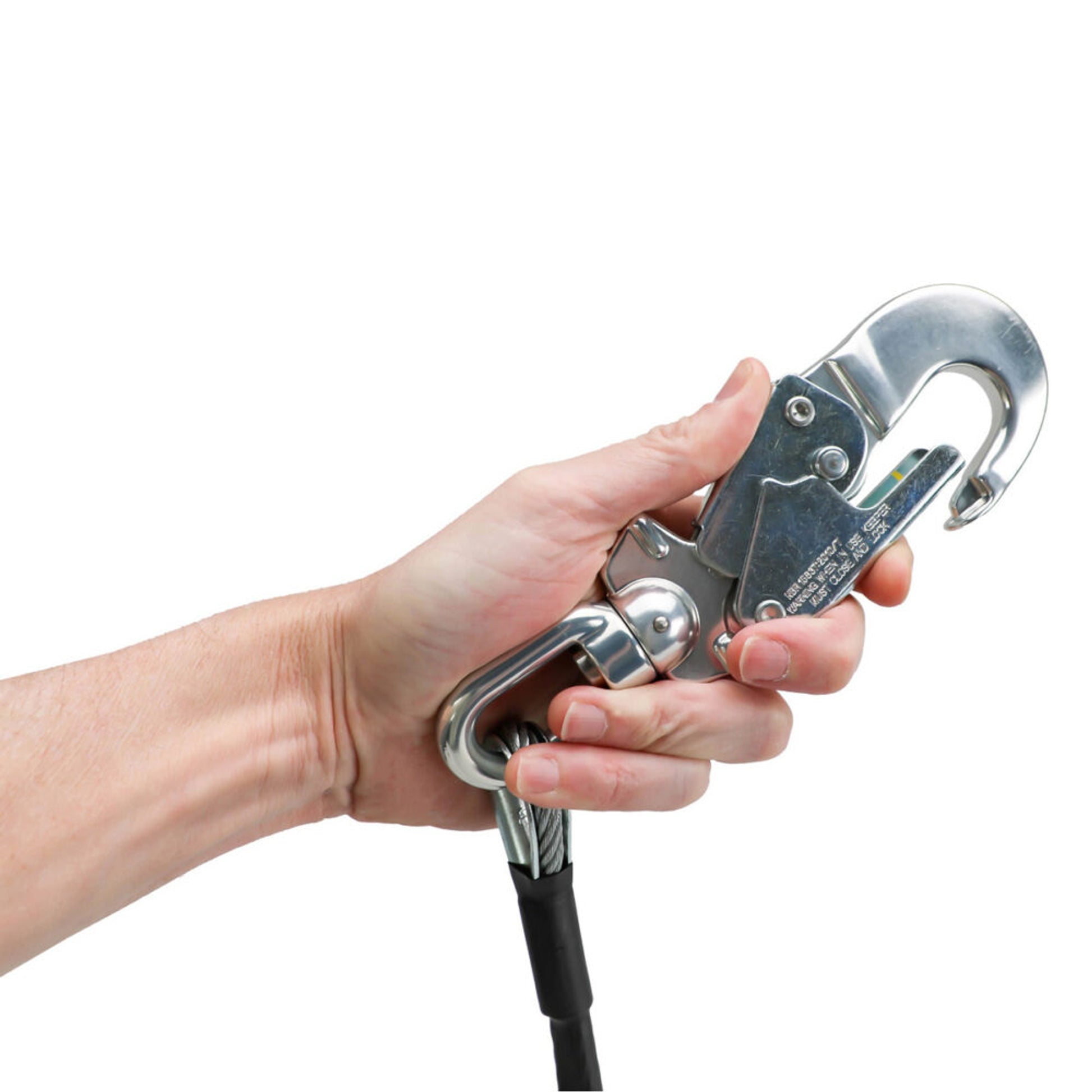 Safewaze Leading Edge 6' Energy Absorbing Lanyard: Dual Leg, Swivel Snaps - 019-2015