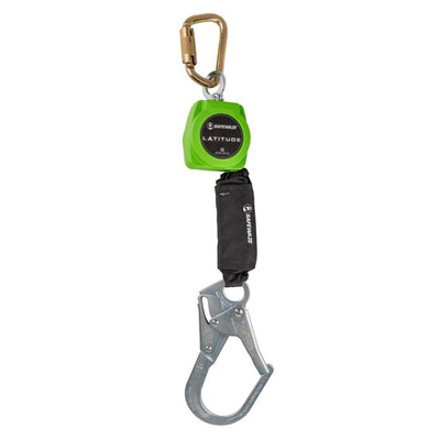 Safewaze Latitude 6' Single Web SRL: Carabiner, Rebar Hook - 019-5046