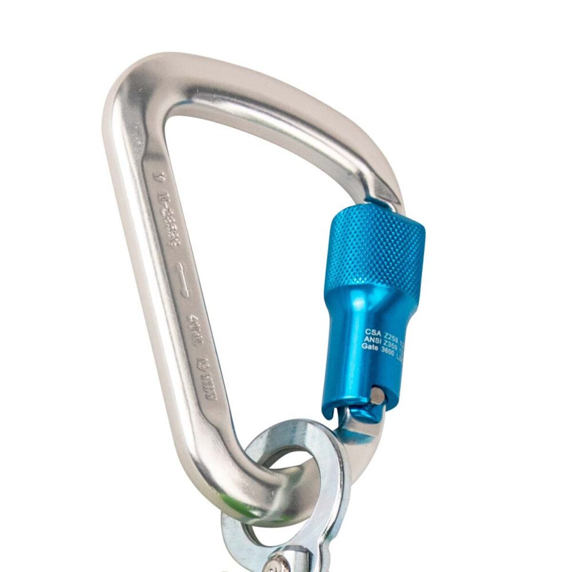 Safewaze Latitude 6' Single Web SRL: Alu Carabiner, Snap Hook - 019-5048