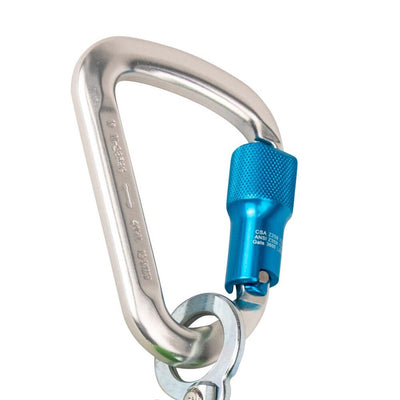 Safewaze Latitude 6' Single Web SRL: Alu Carabiner, Snap Hook - 019-5048