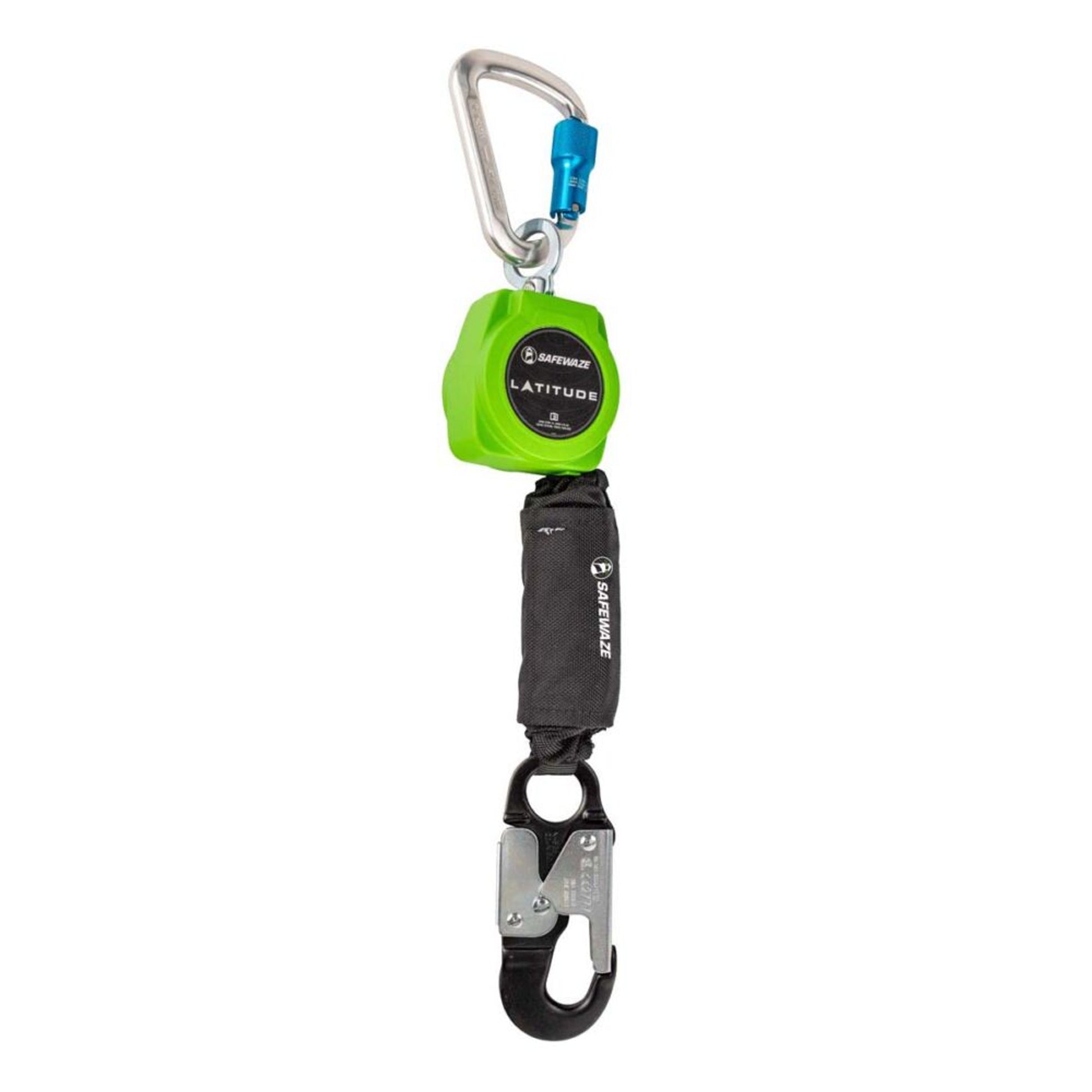 Safewaze Latitude 6' Single Web SRL: Alu Carabiner, Alu Snap Hook - 019-5049