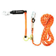 Safewaze V-Line 30' Kernmantle Vertical Lifeline Assembly: Snap Hook, Rope Grab, EA Lanyard - 019-7007