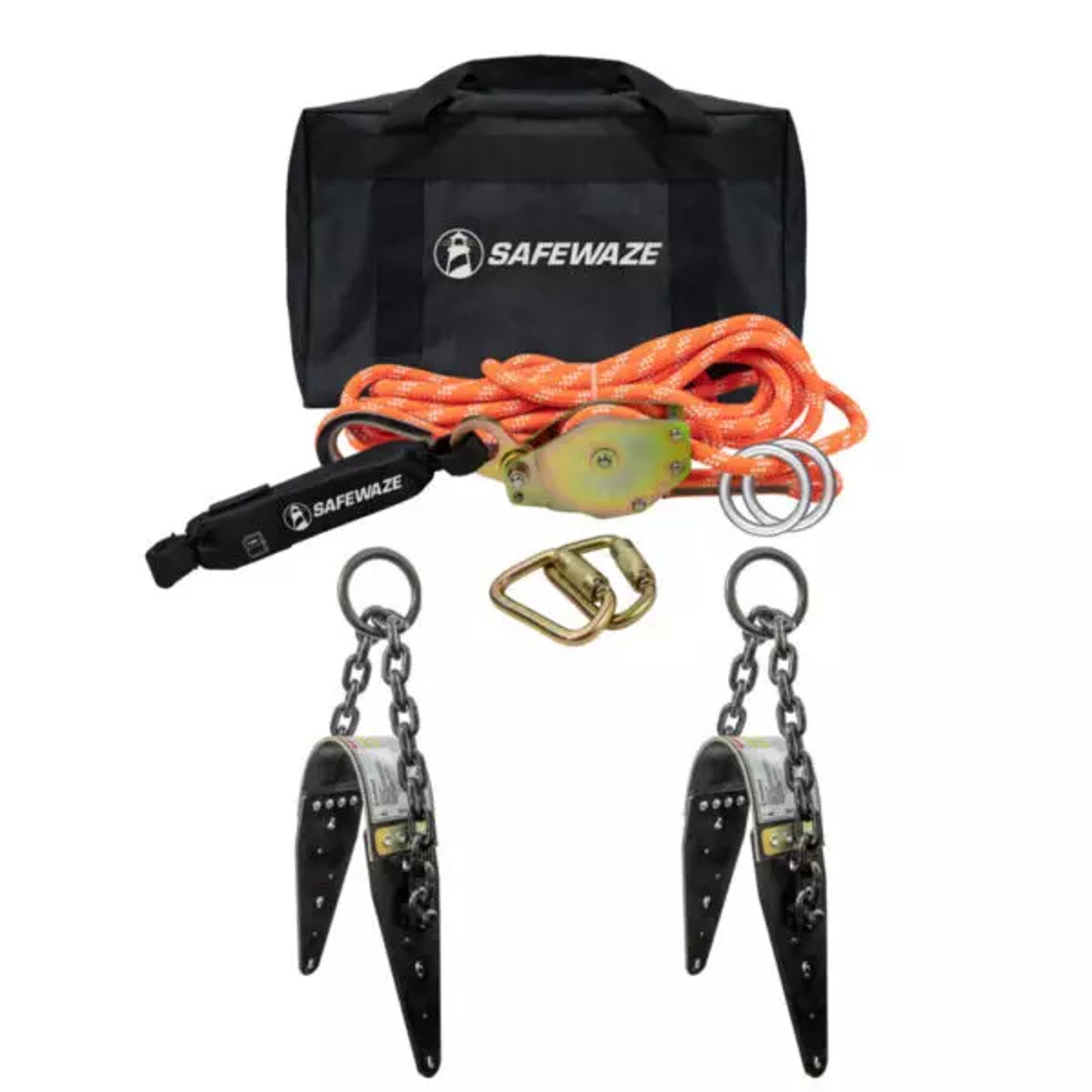 Safewaze 60' Kernmantle Rope HLL: Chain Anchors	 - 019-8009