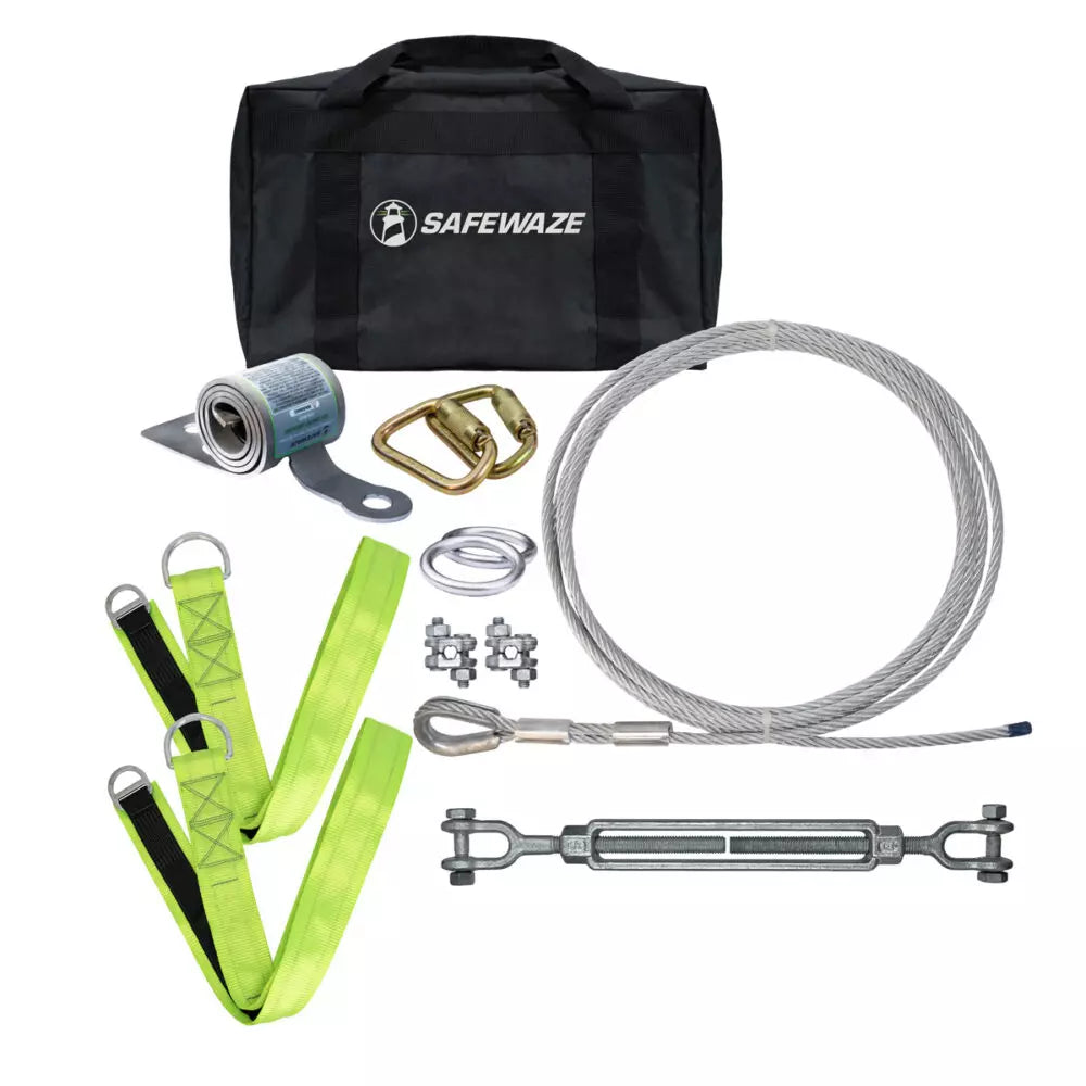 Safewaze 30' Cable HLL: Cross Arm Straps	 - 019-8020