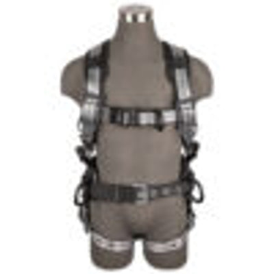 Safewaze PRO+ Slate Construction Harness: Alu 3D, Alu QC Chest, Alu FD, TB Legs (XS) - 020-1180