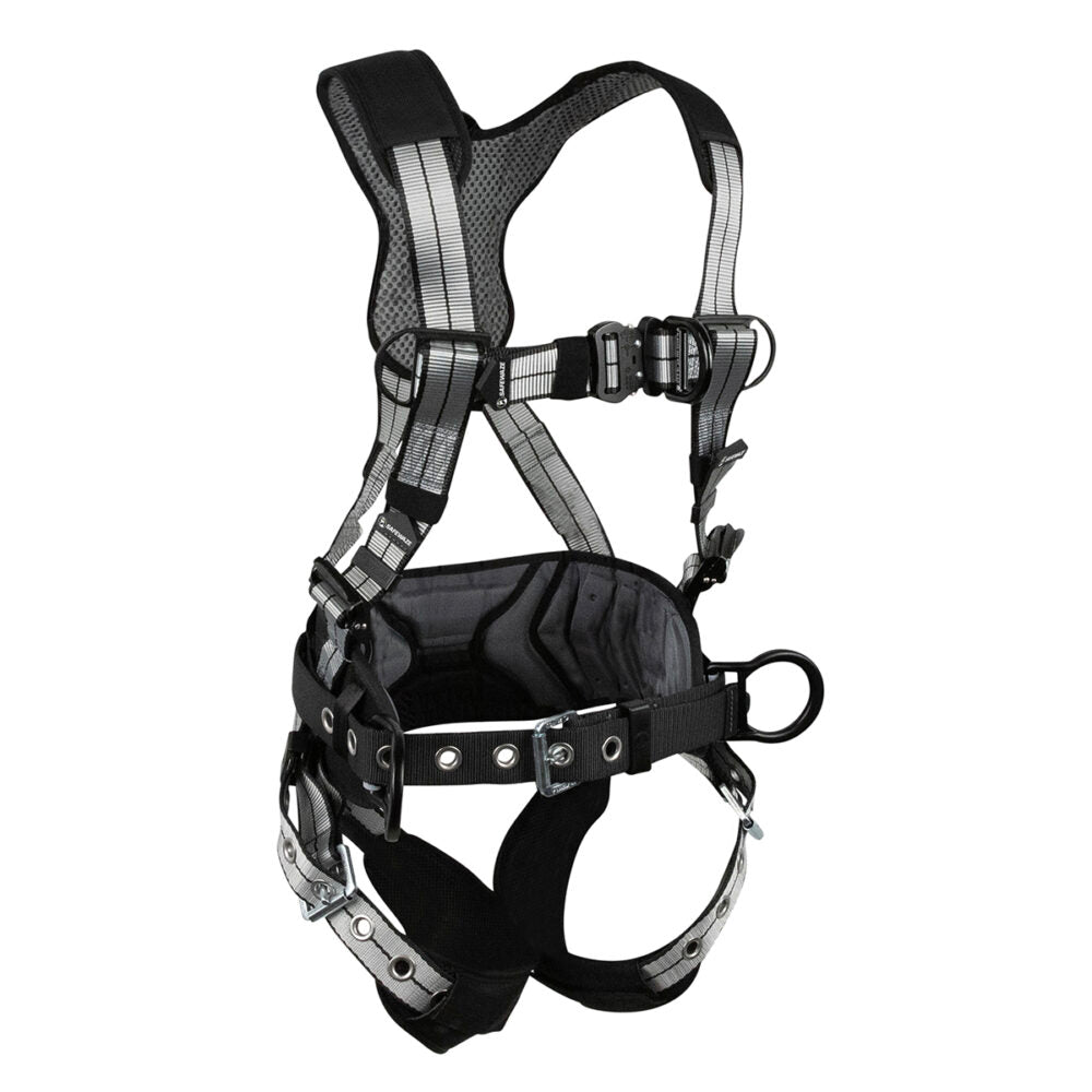 Safewaze PRO+ Slate Construction Harness: Alu 3D, Alu QC Chest, Alu FD, TB Legs (3X) - 020-1186