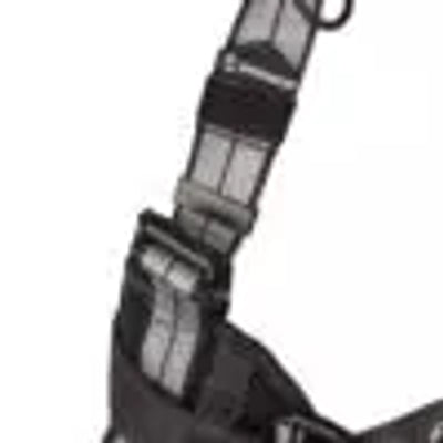 Safewaze PRO+ Slate Construction Harness: Alu 3D, Alu QC Chest, TB Legs, Trauma relief (L) - 023-1258