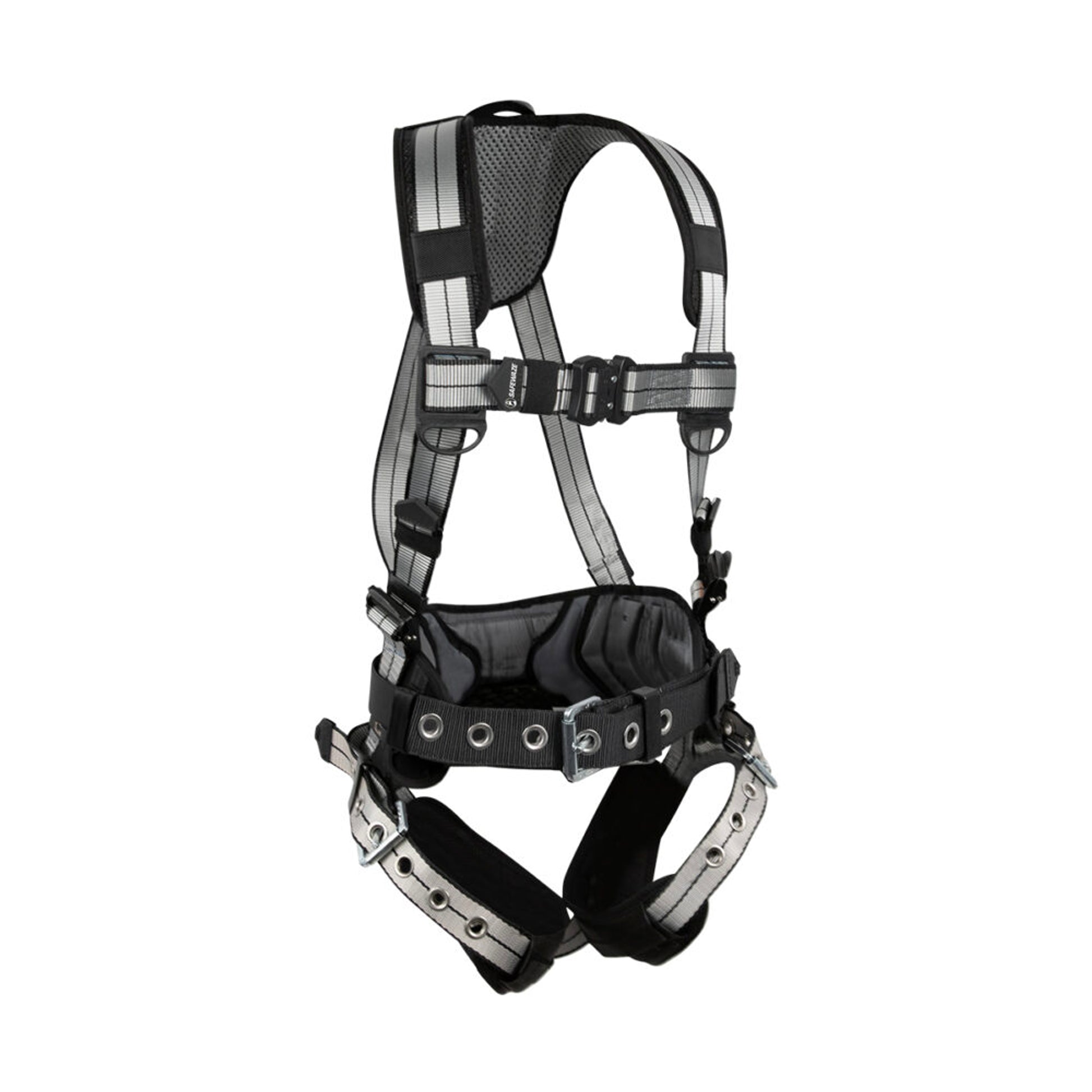 Safewaze PRO+ Slate Construction Harness: Alu 1D, Alu QC Chest, TB Legs (XS) - 020-1196