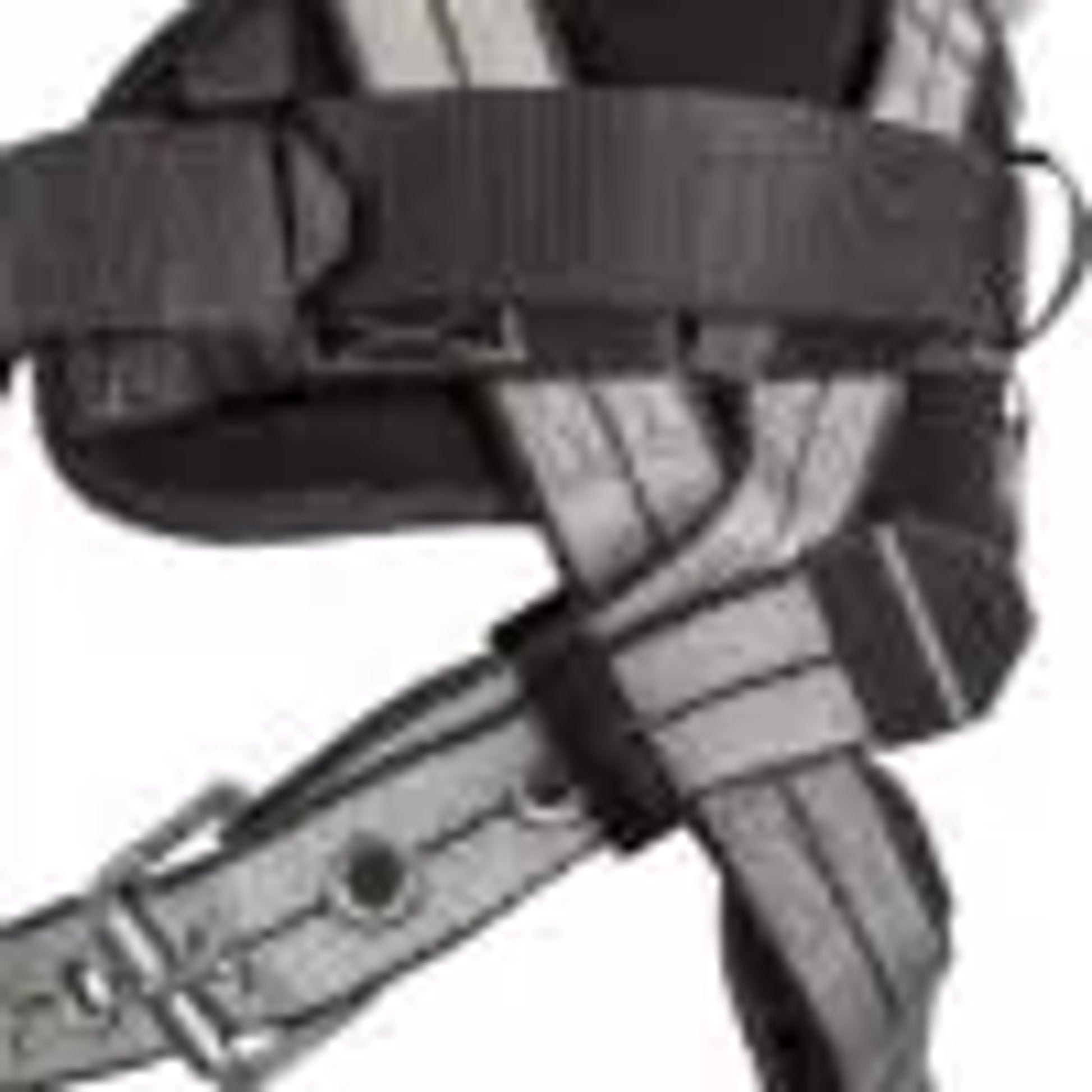 Safewaze PRO+ Slate Construction Harness: Alu 1D, Alu QC Chest, TB Legs (XS) - 020-1196