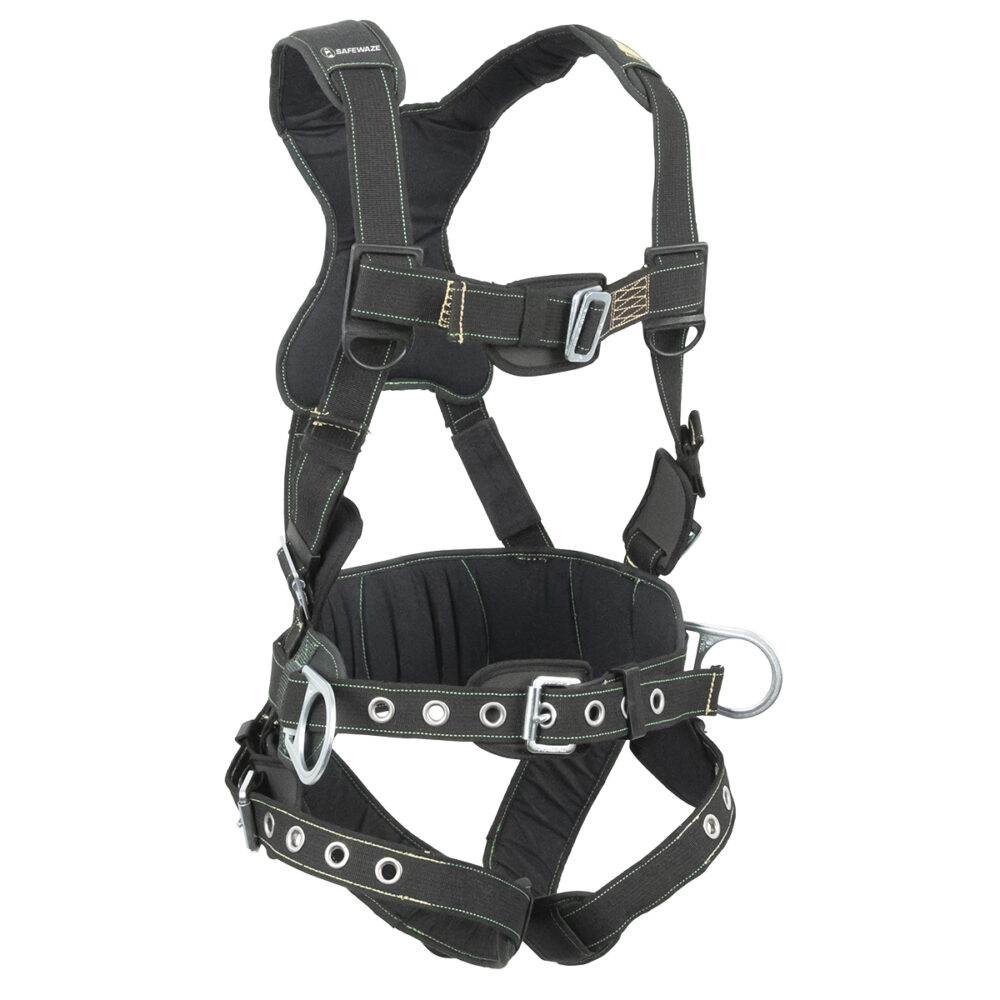 Safewaze Arc Flash Construction Harness: 3D, MB Chest, TB Legs (S) - 020-1345