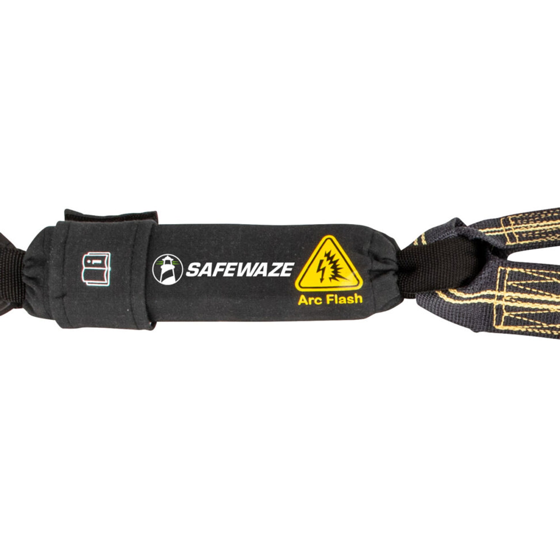 Safewaze Arc Flash 6' Energy Absorbing Lanyard: Aramid, Dual Leg, Dielectric Snap Hooks - 020-2040