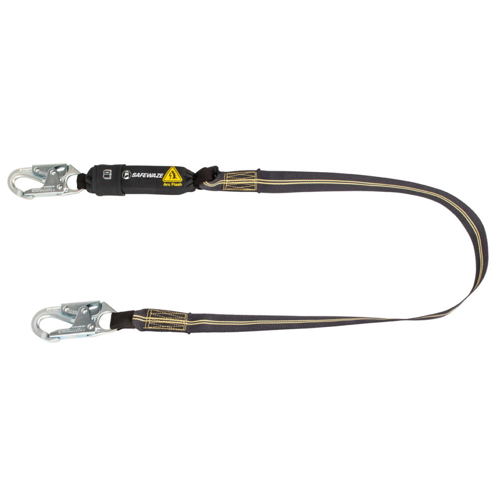 Safewaze Arc Flash 6' Energy Absorbing Lanyard: Aramid, Snap Hook - 020-2045