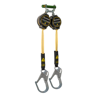 Safewaze Latitude Pro Arc Flash 7' Dual Web SRL: 9013 BWB, Rebar Hooks - 020-5214