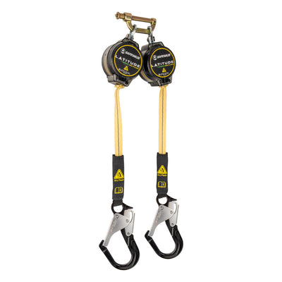 Safewaze Latitude Pro Arc Flash 7' Dual Web SRL: 9012 BWB, Alu Rebar Hooks - 020-5220