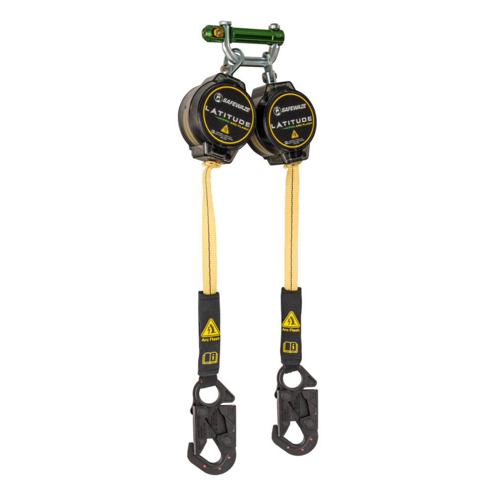 Safewaze Latitude Pro Arc Flash 7' Dual Web SRL: 9013 BWB, Dielectric Snap Hooks - 020-5221