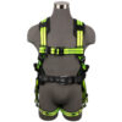 Safewaze PRO+ Construction Harness: 1D, QC Chest, TB Legs (3X) No side D-rings - 021-1439