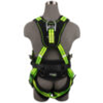 Safewaze PRO+ Construction Harness: 1D, QC Chest, TB Legs (3X) No side D-rings - 021-1439