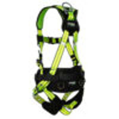 Safewaze PRO+ Construction Harness: 1D, QC Chest, TB Legs (3X) No side D-rings - 021-1439