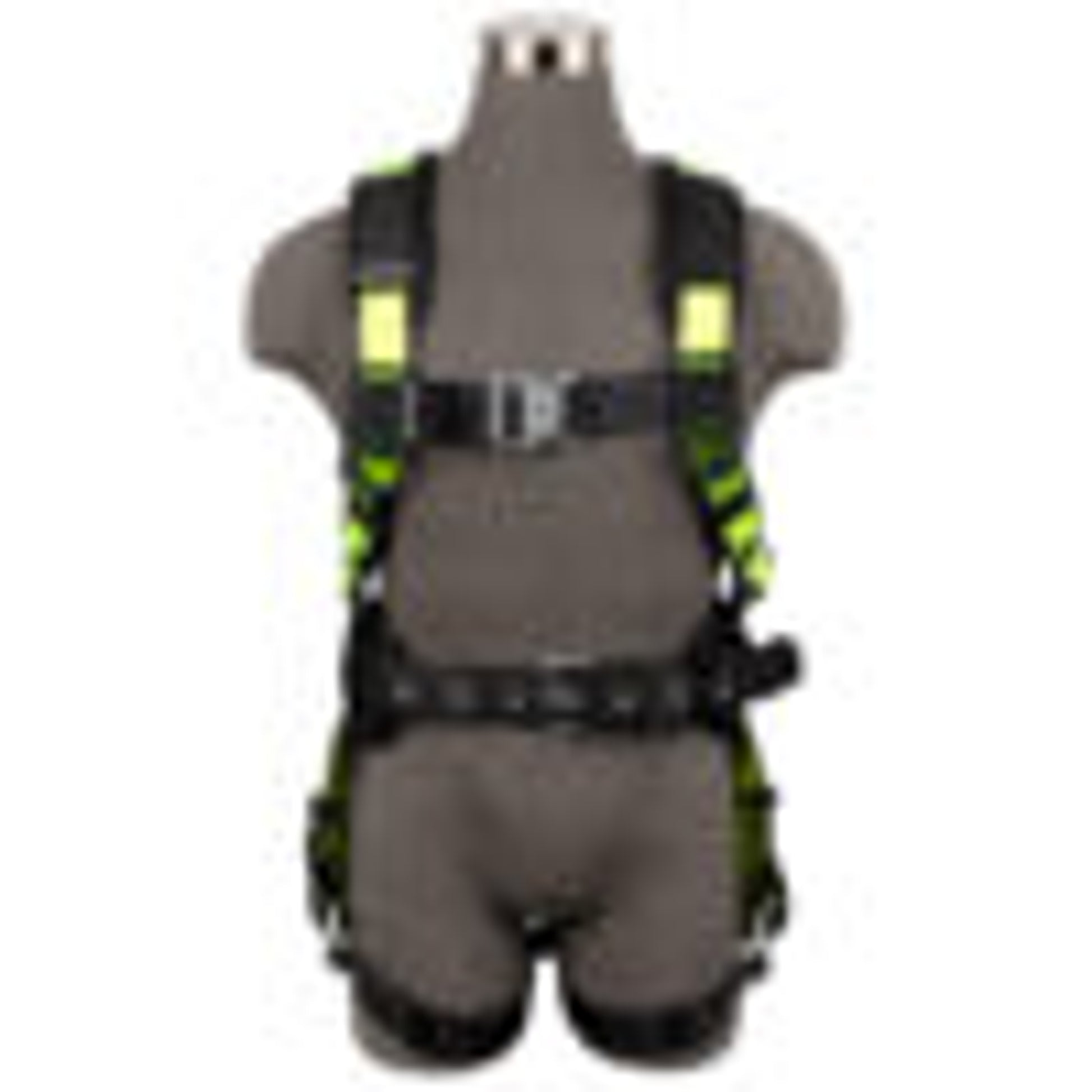 Safewaze PRO Construction Harness: 1D, QC Chest, TB Legs, Fixed Waist Pad (2X) No side D-rings - 021-1446