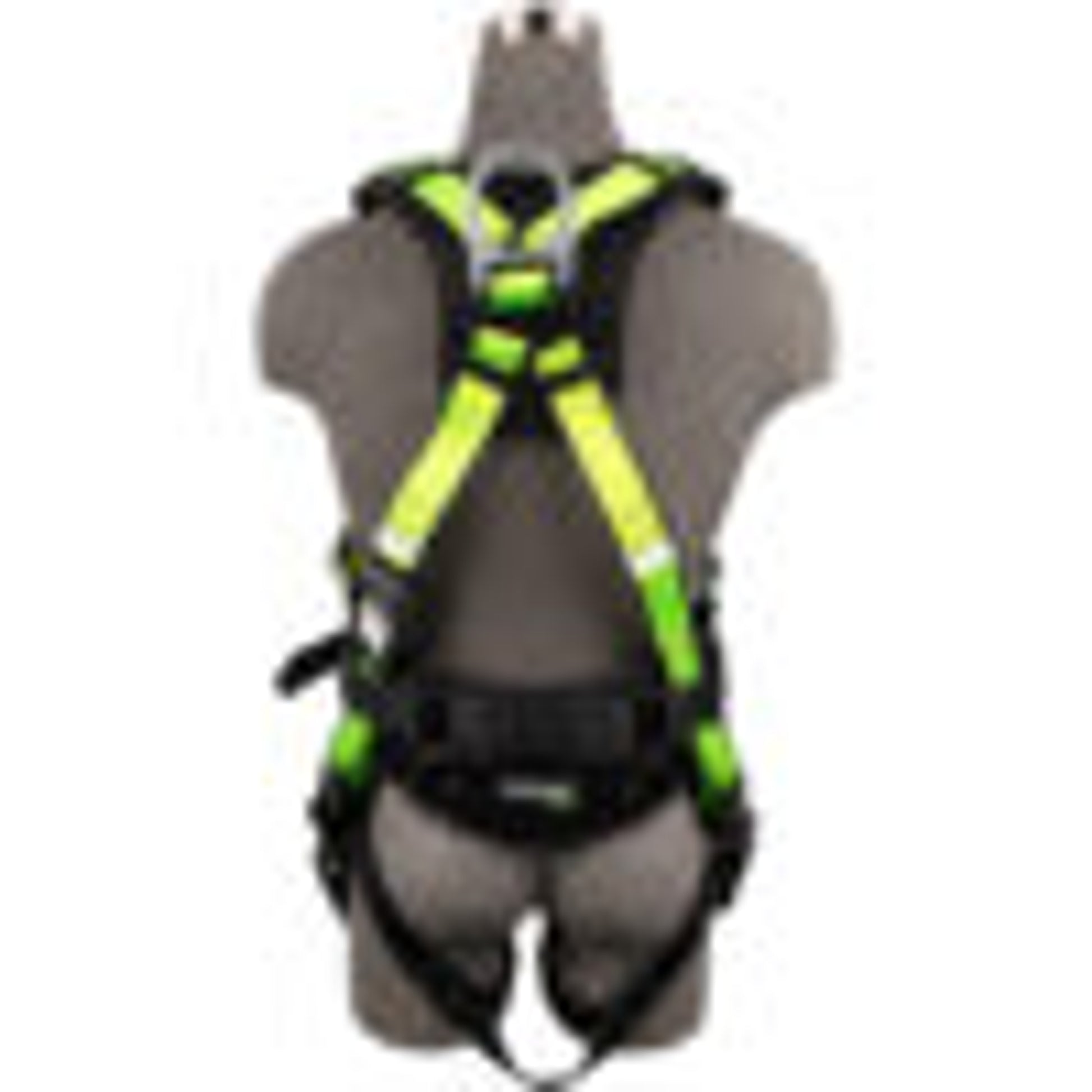 Safewaze PRO Construction Harness: 1D, QC Chest, TB Legs, Fixed Waist Pad (2X) No side D-rings - 021-1446