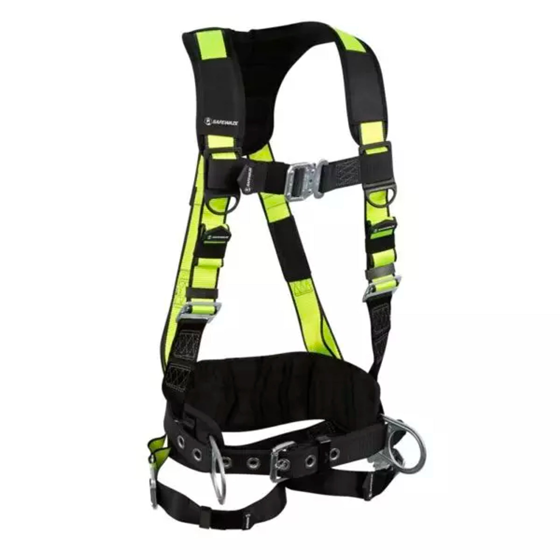 Safewaze PRO Construction Harness: 3D, QC Chest, QC Legs, Free Floating Waist Pad (3X) - 021-1455