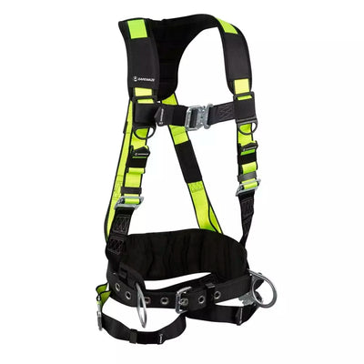 Safewaze PRO Construction Harness: 3D, QC Chest, QC Legs, Free Floating Waist Pad (S) - 021-1450