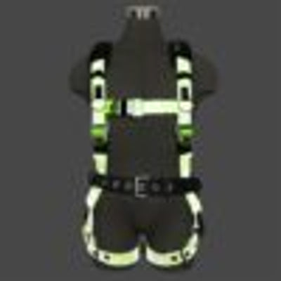 Safewaze Reflective Harness: 1D, MB Chest, TB legs, Mining belt (3X) - 021-1815