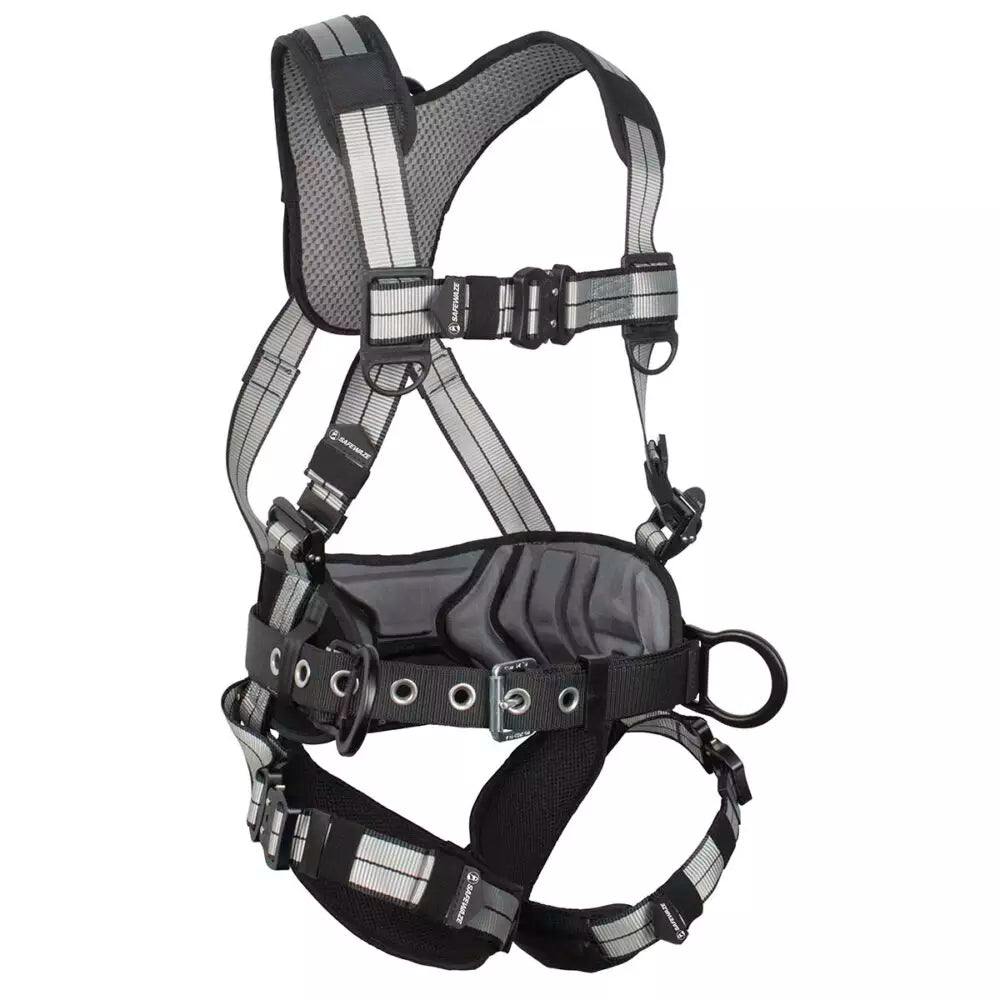 Safewaze PRO+ Slate Construction Harness: Alu 3D, Alu QC Chest/Legs (XL) - 021-1821