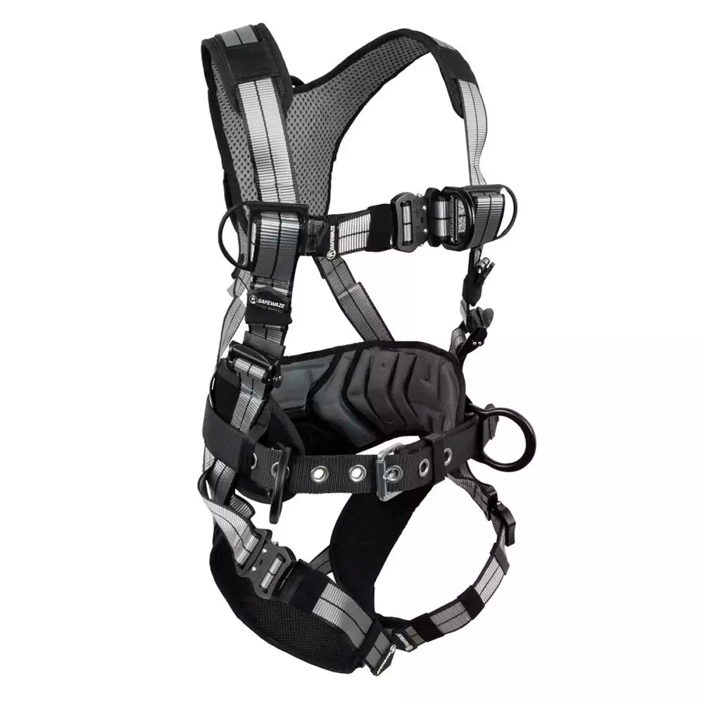 Safewaze PRO+ Slate Construction Harness: Alu 3D, Alu QC Chest, Alu FD, Alu QC Legs (M) - 021-1827