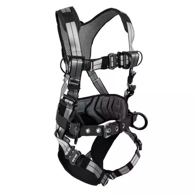 Safewaze PRO+ Slate Construction Harness: Alu 3D, Alu QC Chest, Alu FD, Alu QC Legs (XS) - 021-1825