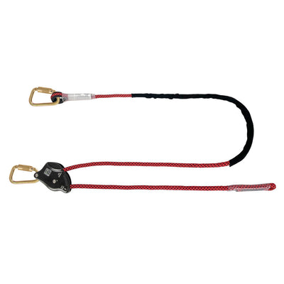 Safewaze 6.5' Rope Positioning Assembly: Rope Adjuster, Carabiners - 021-2064