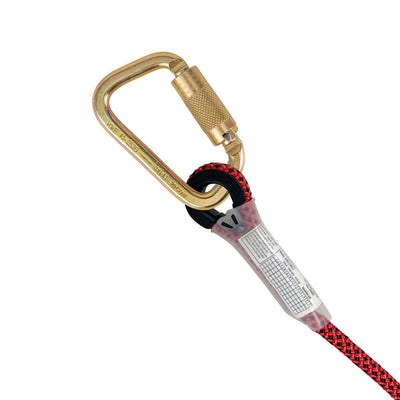 Safewaze 6.5' Rope Positioning Assembly: Rope Adjuster, Carabiners - 021-2064