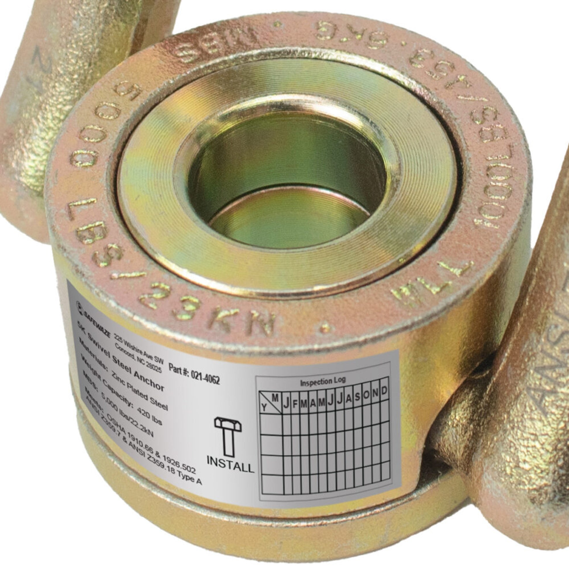 Safewaze 5K Swivel Steel Anchor - 021-4062