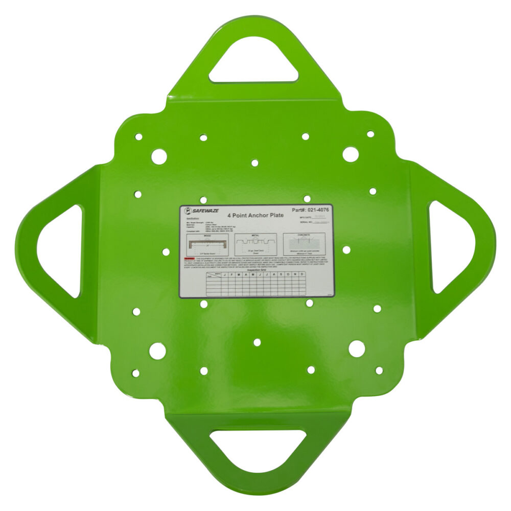 Safewaze 4-Point Plate Anchor - 021-4076