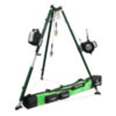 Safewaze 10' Tech Tripod Kit: 65' Personnel Winch, 65' 3-Way - 022-11034