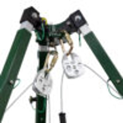 Safewaze 10' Tech Tripod Kit: 65' Personnel Winch, 65' 3-Way - 022-11034