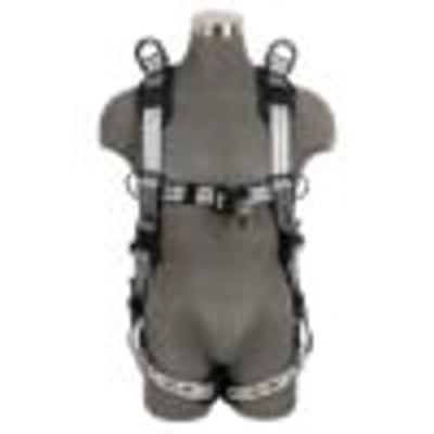 Safewaze PRO+ Slate Retrieval Harness: Alu 1D, Alu Shoulder D's, Alu QC Chest, Alu FD, TB Legs (XL) - 022-1953