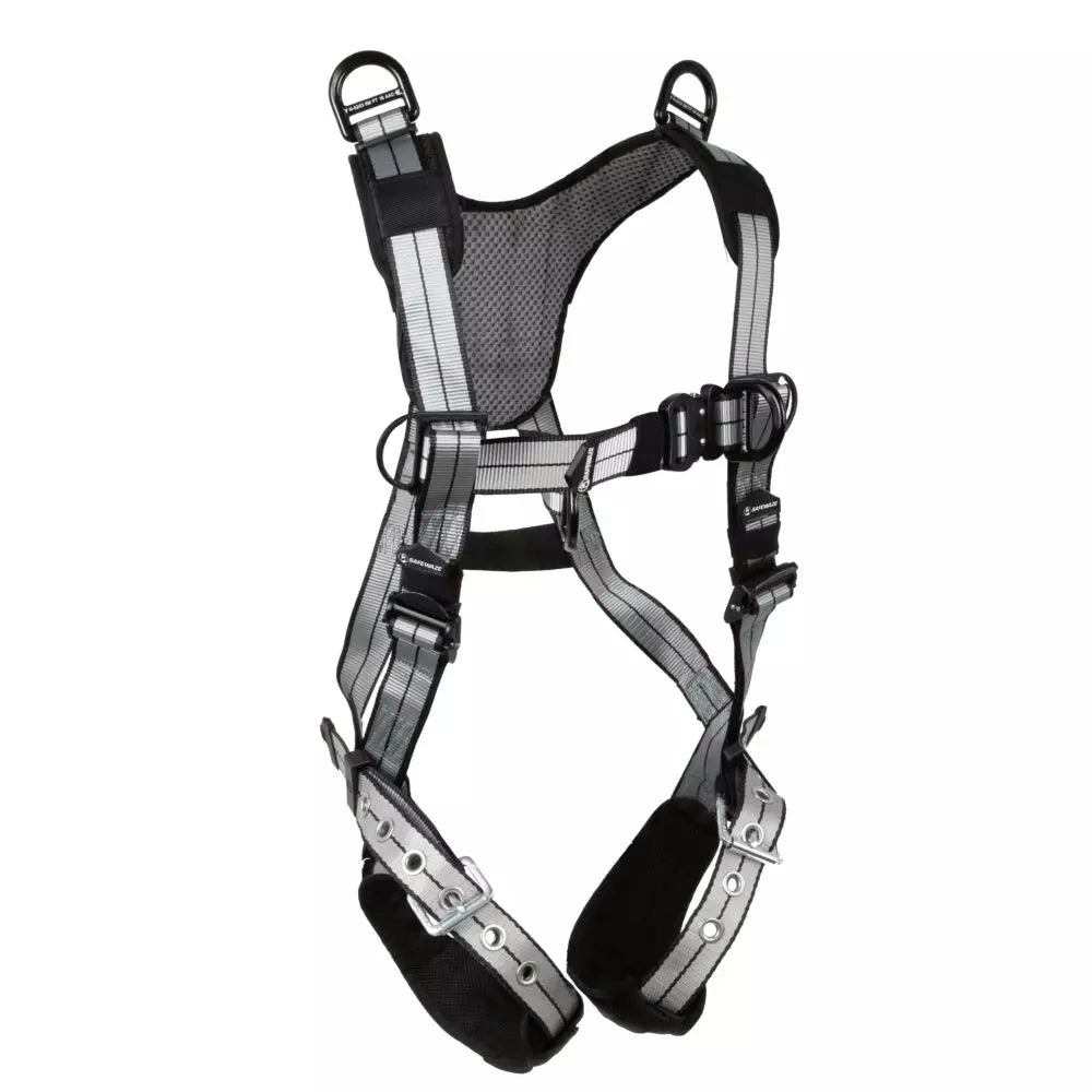 Safewaze PRO+ Slate Retrieval Harness: Alu 1D, Alu Shoulder D's, Alu QC Chest, Alu FD, TB Legs (2X) - 022-1954
