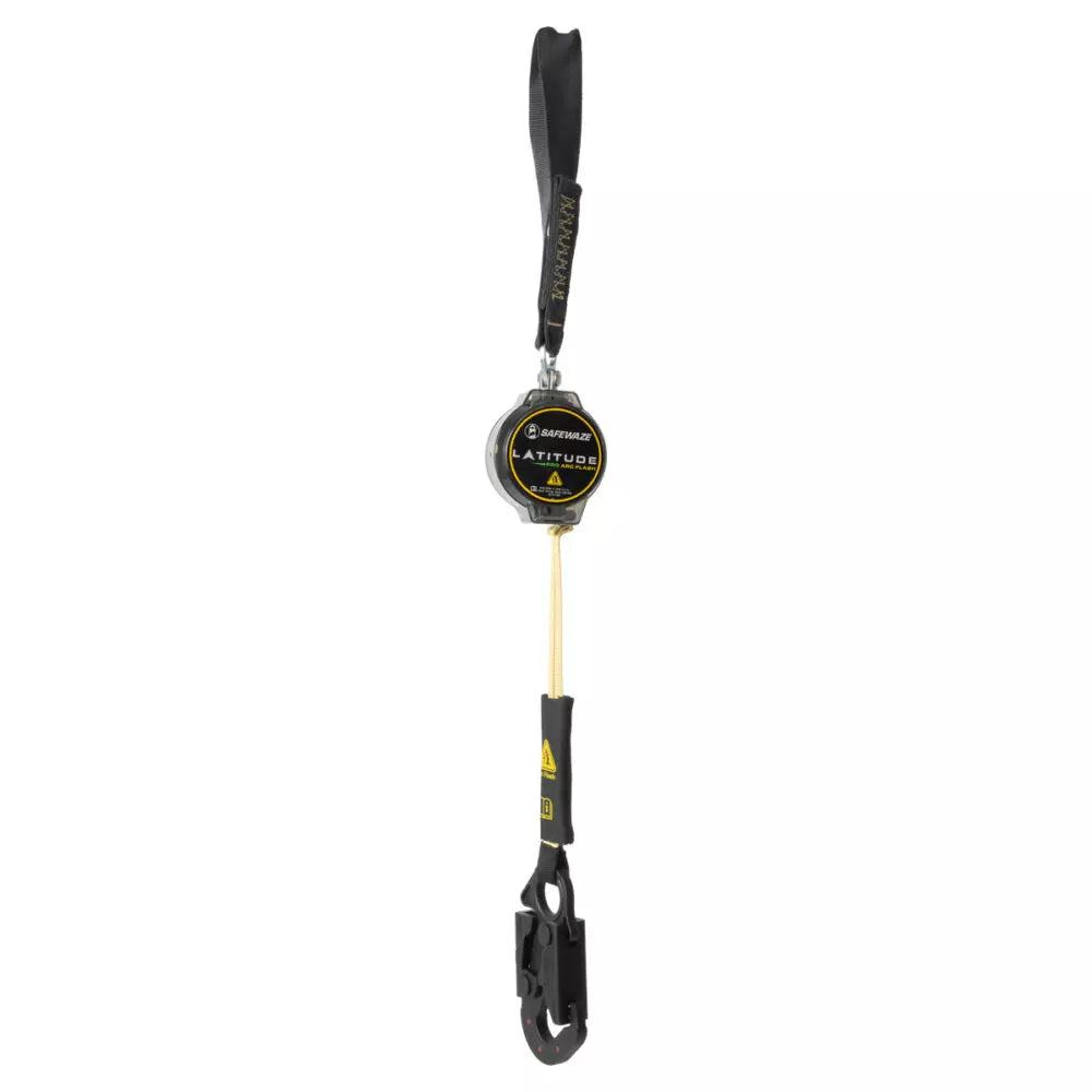 Safewaze Latitude Pro Arc Flash 7' Single Web SRL: Aramid Soft Loop, DE Snap Hook - 022-5308