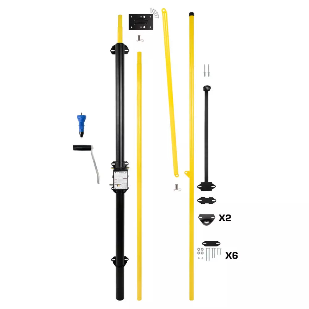 Safewaze 10' to 20' Belmont Safety Hatch System with Flat Brackets - 023-12154